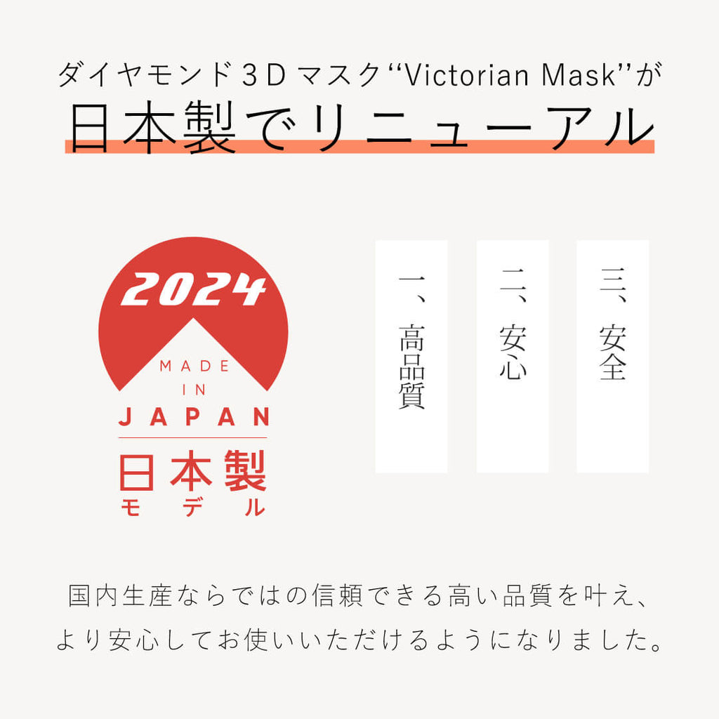 Victorian Mask - サンドベージュ × ワインレッド | Victorian Mask