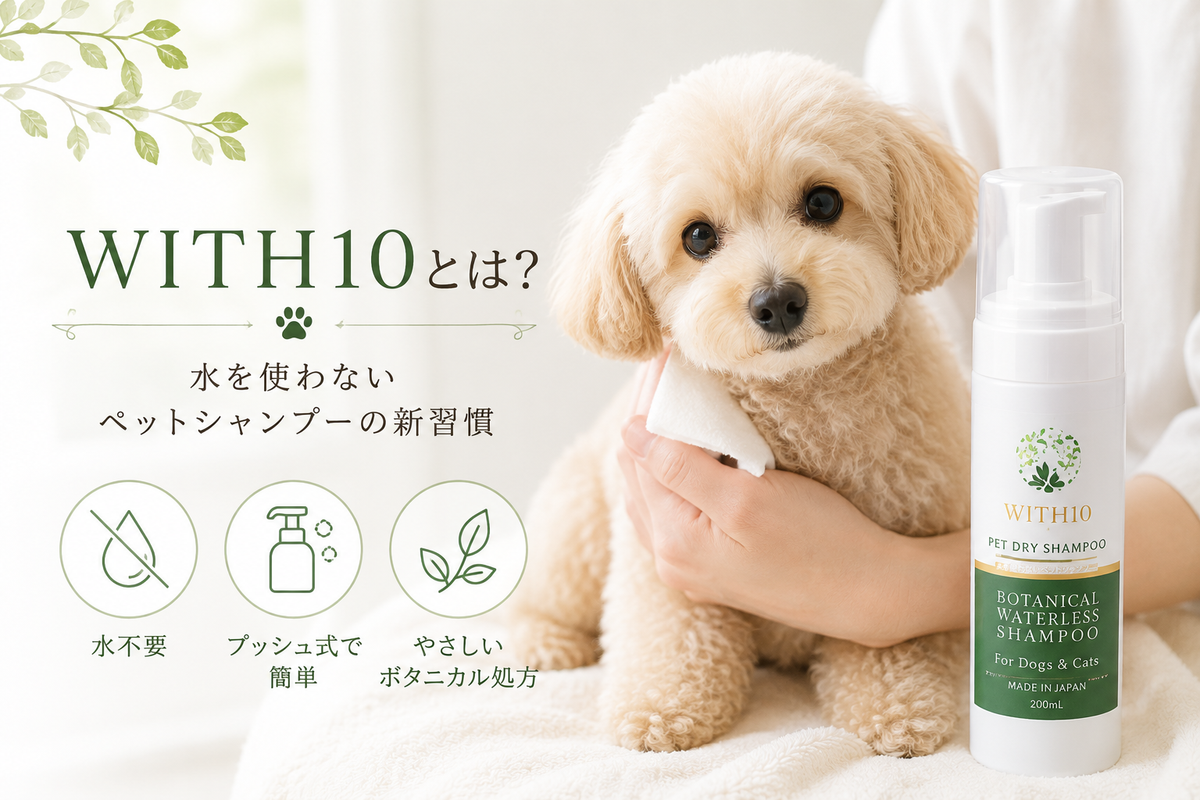 WITH10とは?水を使わないペットシャンプーの使い方を徹底解説|Victorian Beauty