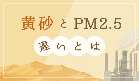 黄砂とPM2.5の違い｜大きさ・成分・症状とマスクの選び方