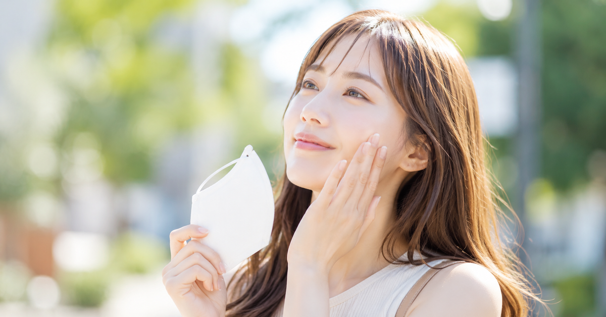 マスク焼けの原因と対策。マスクの境目の日焼けを防ぐ夏のUVケア
