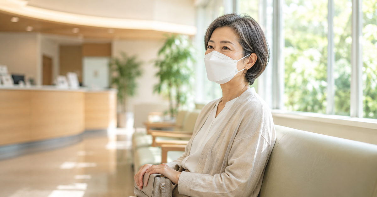 夏の通院・お見舞いのマスク｜院内の配慮と待ち時間の蒸れ対策