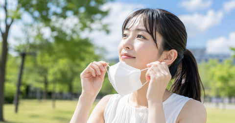 屋外 マスク いつ 外す 夏 着脱 目安 個人の判断