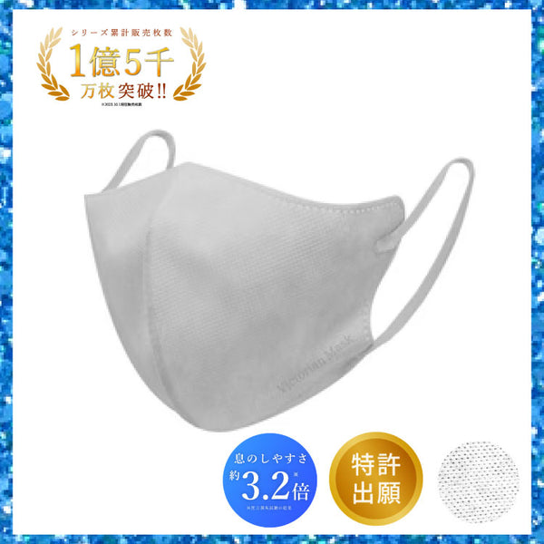 【グレージュ・500枚】 ヴィクトリアンマスク　ikisuru 3Dマスク IKISURU（イキスル） - グレージュ×ブラック | Victorian Mask