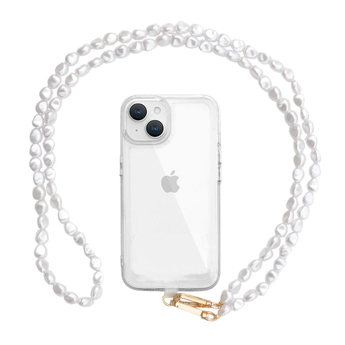 スマホショルダーストラップ 首掛けストラップ 120cm 長さ調整可能 ストラップホルダー ホワイト