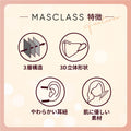 MASCLASS ホワイト × ライトベージュ マスク