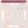 Victorian Mask แซนด์เบจ × ไวน์แดง  หน้ากาก
