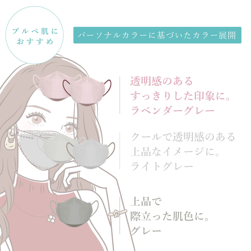 ラベンダーグレー × ワインレッド